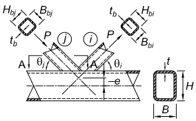 Key Information: Overlapped K-Connection Diagram Structural Components and Parameters: Main Member