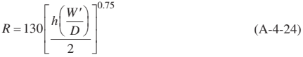 Mathematical Formula Equation: $R = 130 \left \frac{h \left
