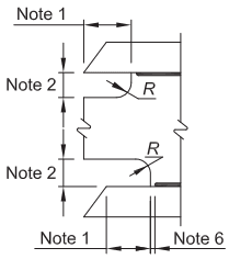 Technical diagram illustrating design specifications with the following annotations