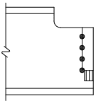 Welded Angle Single-Row Beam End Connection